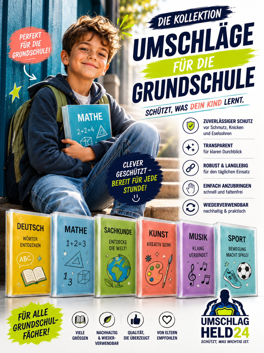 Buchumschläge für die Grundschule