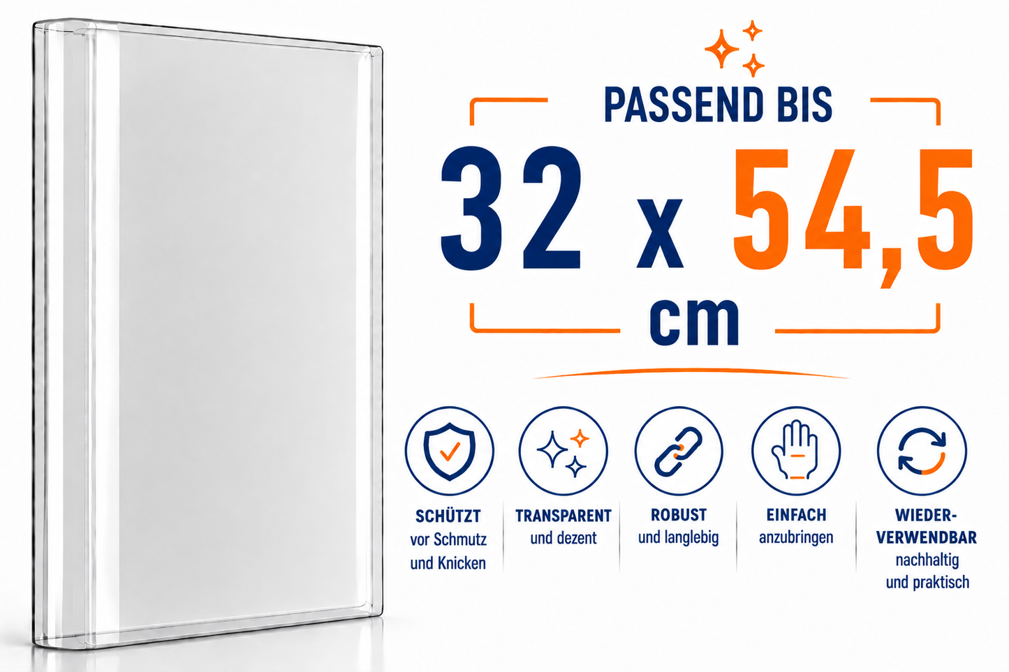 Buchumschlag 32 x 54,5 cm